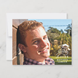 Tarjeta de nota de agradecimiento para graduación 