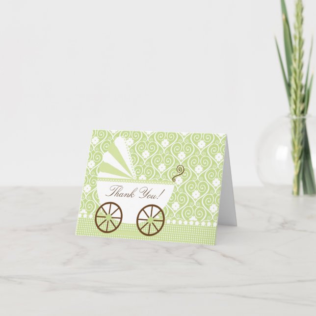 Tarjeta de nota de agradecimiento para portador de (Anverso)