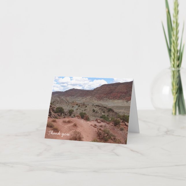 Tarjeta de nota de agradecimiento - Parque Arches  (Anverso)
