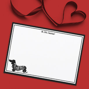 Tarjeta de nota de agradecimiento personalizada pa