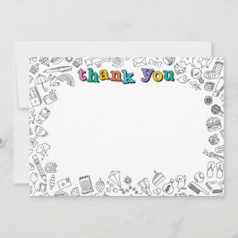 tarjeta de nota de agradecimiento plana de Guay Co