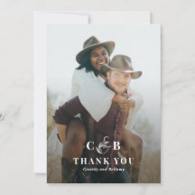 Tarjeta de nota de agradecimiento plana simple