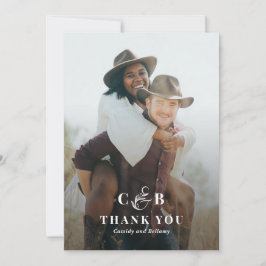 Tarjeta de nota de agradecimiento plana simple