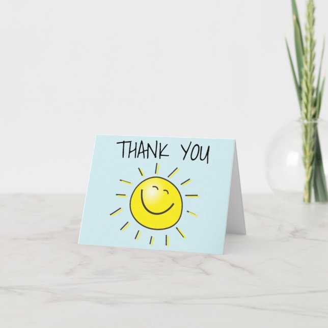 Tarjeta de nota de agradecimiento por la sonrisa d (Anverso)