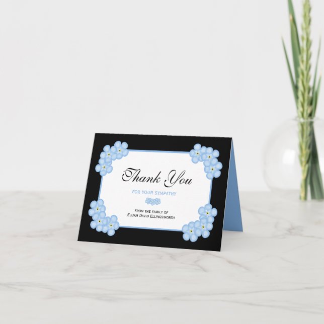 Tarjeta de nota de agradecimiento por solidaridad 