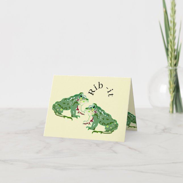 Tarjeta de nota de agradecimiento : Rib-it (Anverso)