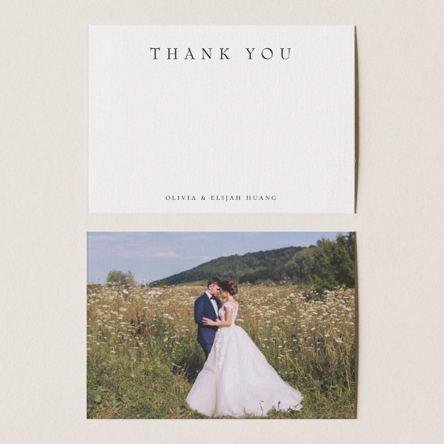 Tarjeta de nota de agradecimiento sencilla y moder (Subido por el creador)