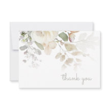 Tarjeta de nota de agradecimiento Verde azulada de