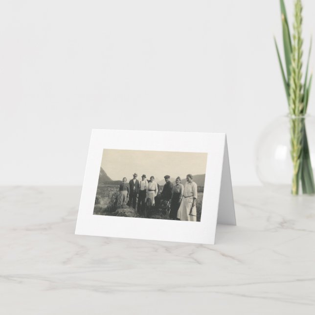 Tarjeta de Nota de Agricultores Noruegos Antiguos  (Anverso)