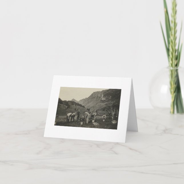 Tarjeta de Nota de Agricultores Noruegos Antiguos  (Anverso)