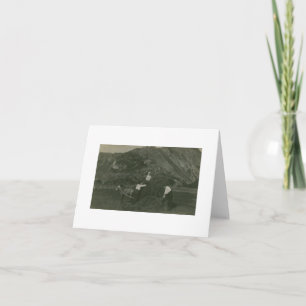 Tarjeta de Nota de Agricultores Noruegos Antiguos 