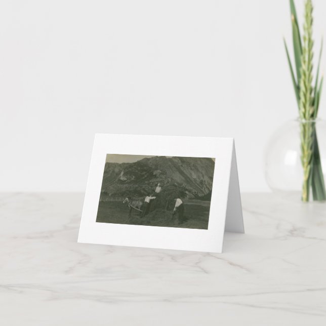 Tarjeta de Nota de Agricultores Noruegos Antiguos  (Anverso)