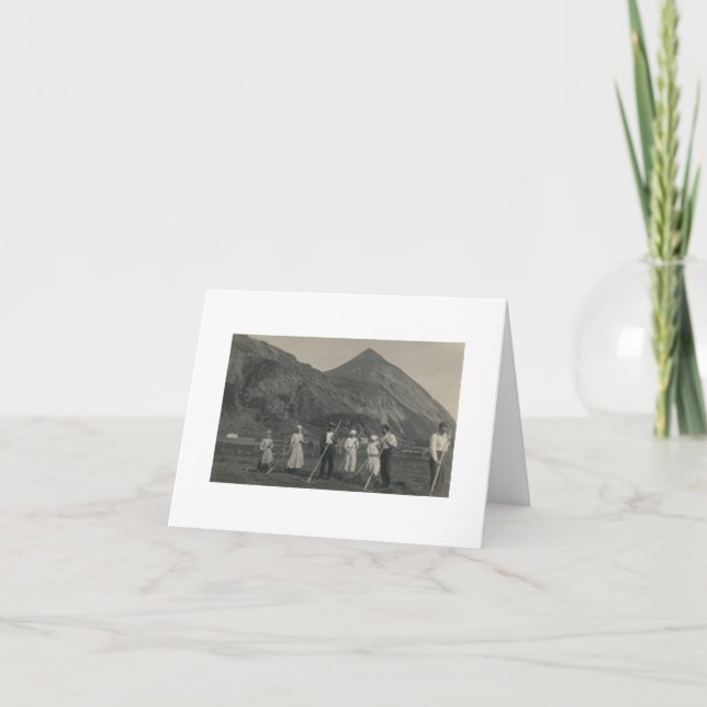 Tarjeta de Nota de Agricultores Noruegos Antiguos  (Anverso)