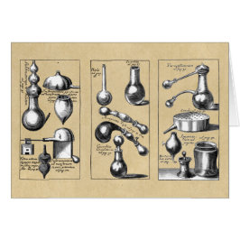 Tarjeta de nota de Alchemy Lab Beakers and Tools