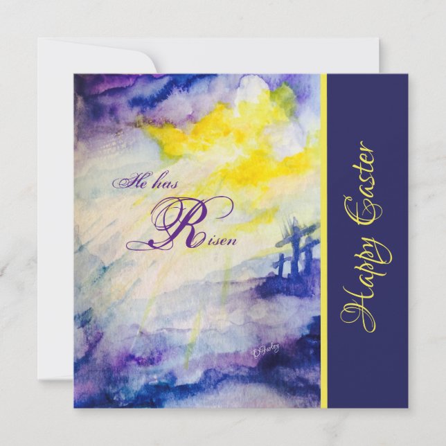 Tarjeta de nota de aleluya de Pascua (Anverso)
