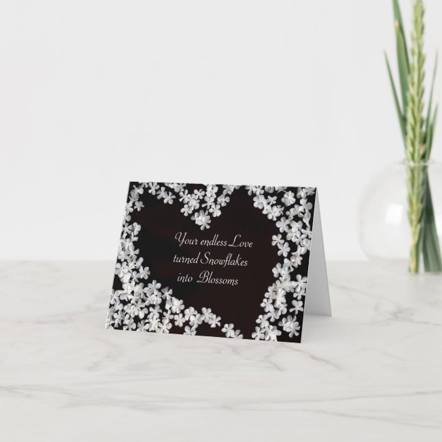 Tarjeta de nota de amor eterna (Anverso)