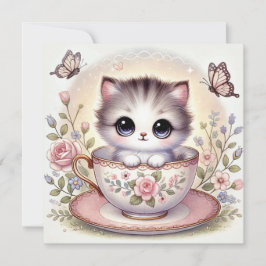 Tarjeta de nota de amor para gatitos