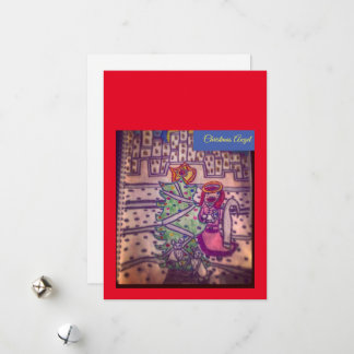 Tarjeta de nota de Angel navidades POR: Katie Yonk