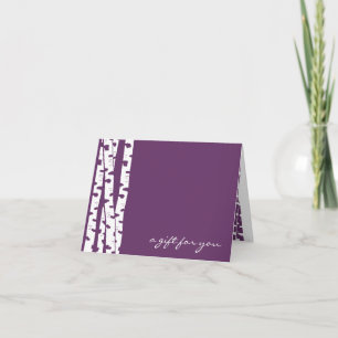 Tarjeta de nota de árbol de aves para cualquier oc