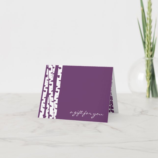 Tarjeta de nota de árbol de aves para cualquier oc (Anverso)