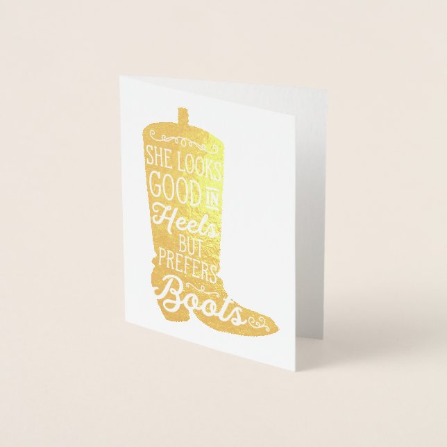 Tarjeta de nota de arranque de Cowgirl (Anverso)