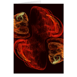 Tarjeta de nota de arte abstracta de metamorfosis