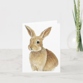 Tarjeta de nota de arte Bunny