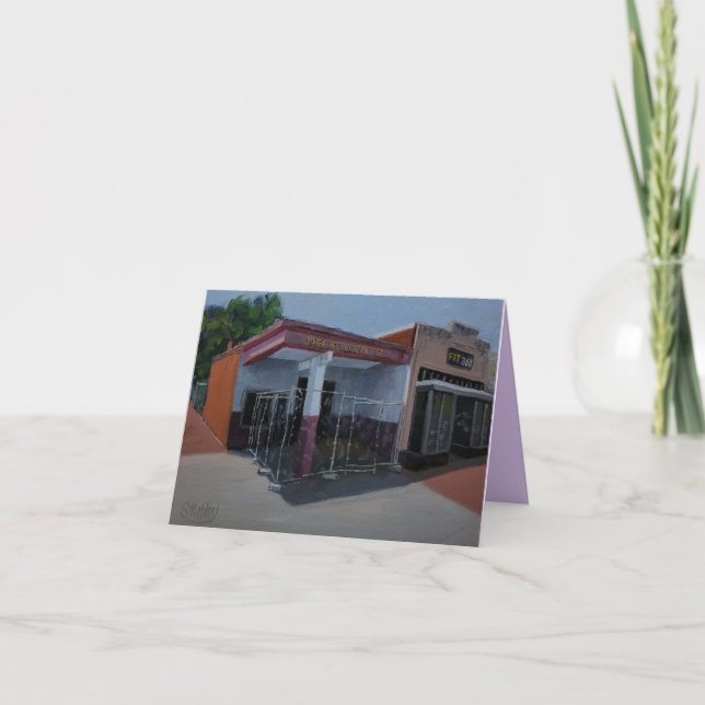 Tarjeta de nota de arte de garaje abandonada (Anverso)