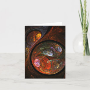 Tarjeta de nota de arte de resumen de conexión a f