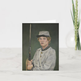 Tarjeta de nota de arte de retrato de retrato de s