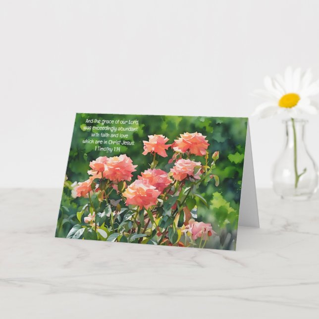 Tarjeta de nota de arte de Rosa de Naranja de melo (Planta pequeña)
