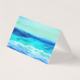 Tarjeta de nota de arte marino de bonito