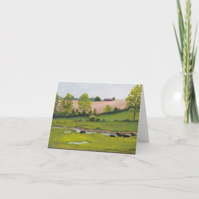 Tarjeta de nota de arte paisajístico Manheim Paste (Anverso)