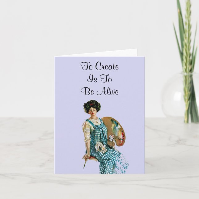 Tarjeta de nota de artista creativo (Anverso)