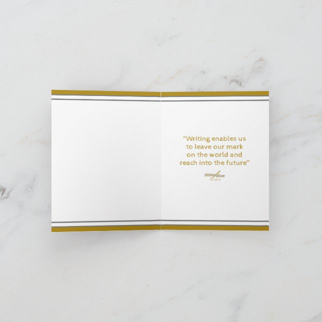 Tarjeta de nota de autor del poeta Adiela Akoo (Interior)