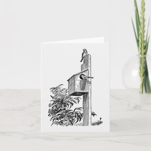 Tarjeta de nota de aves de la época y de la vivien (Anverso)