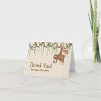 Tarjeta de nota de Baby Monkey