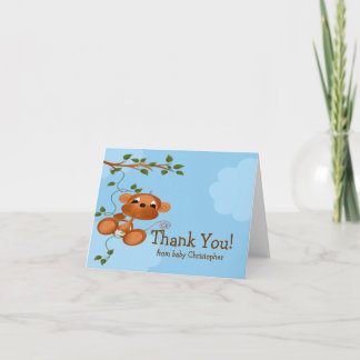 Tarjeta de nota de Baby Monkey