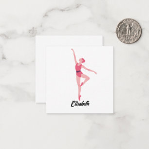 Tarjeta de nota de baile de bailarina – Ballet per