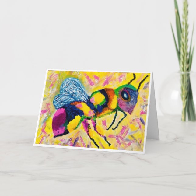 Tarjeta de nota de bebe de miel<Blank Inside> (Anverso)