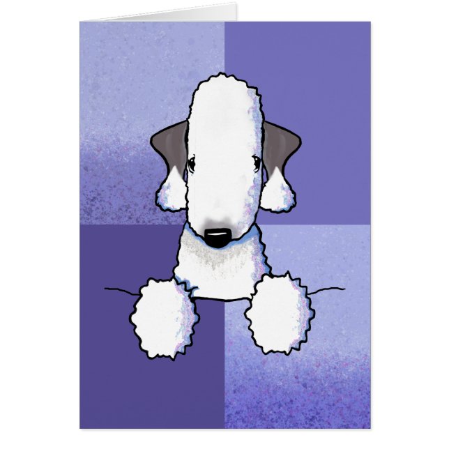 Tarjeta de nota de Bedlington Terrier (Frente)