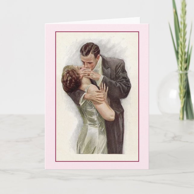 Tarjeta de nota de beso victoriana (Anverso)