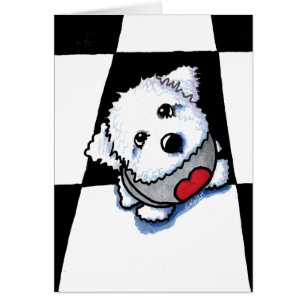 Tarjeta de nota de Bichon Baby