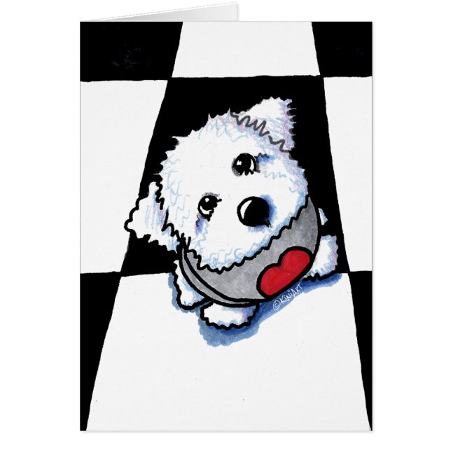 Tarjeta de nota de Bichon Baby (Frente)