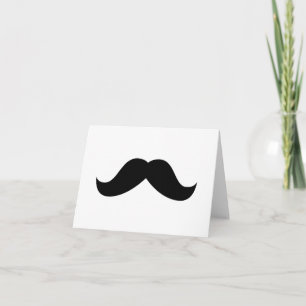 Tarjeta de nota de bigote