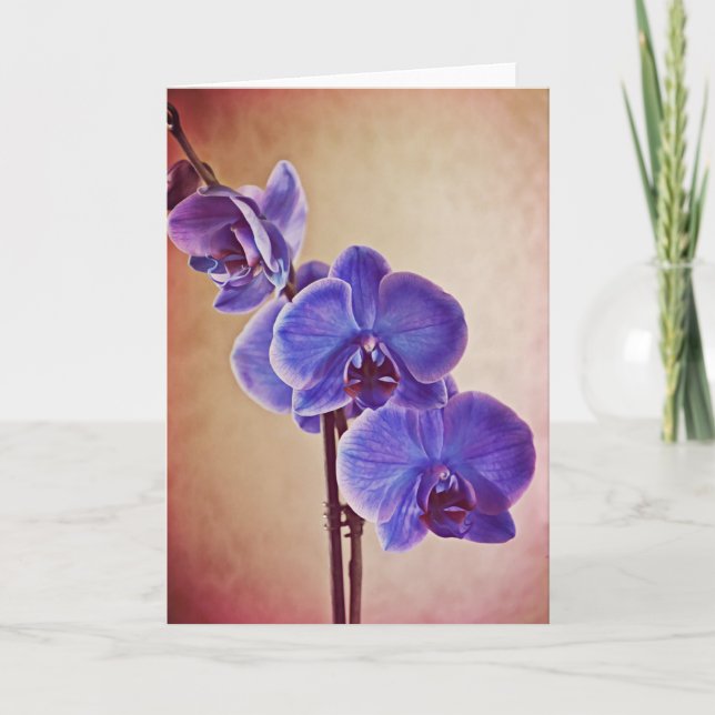 Tarjeta de nota de Blue Mystique Orchids (Anverso)