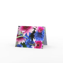 Tarjeta de nota de Bouquet Flowers