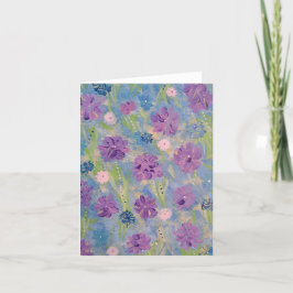Tarjeta de nota de Bouquet Spring