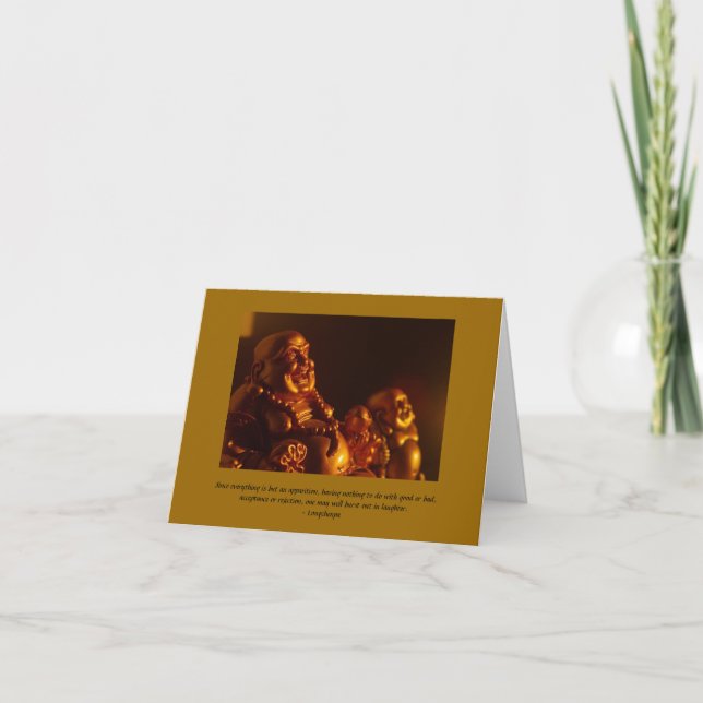 Tarjeta de nota de Buda Feliz (Anverso)