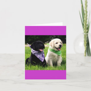 Tarjeta de nota de cachorro de Labrador Retriever 